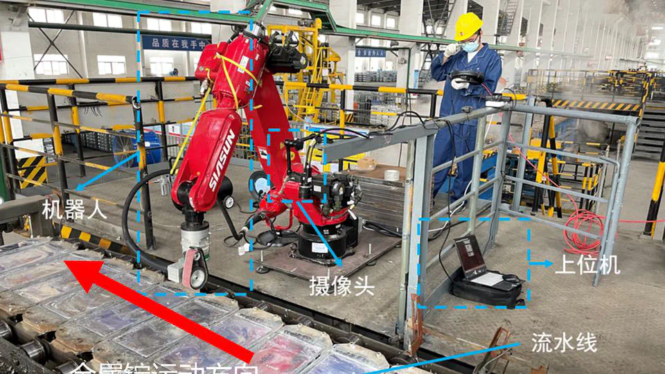 有色金属自动打磨机器人